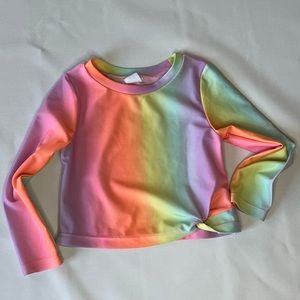 EUC - Gap Swim Shirt Rainbow Gradient